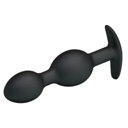 Pretty Love Double Heavy Balls Silicone Butt Plug 12.5 x 3.3 cm